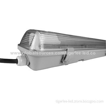 T8 Emergency LED Light Fitting with 9, 18 and 22W, ABS Light Body and PS Diffuser